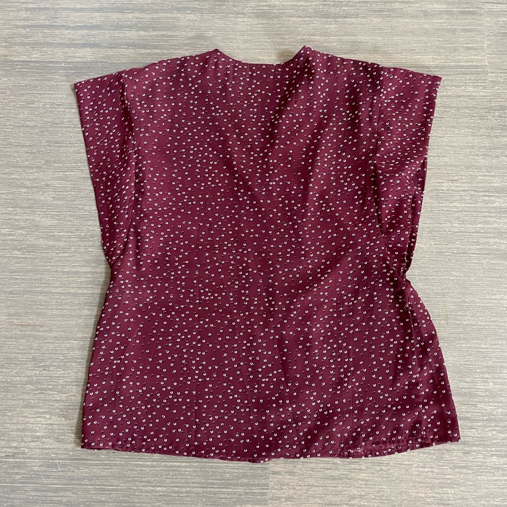 Halogen Blouse in Maroon Size M - Picture 7 of 8